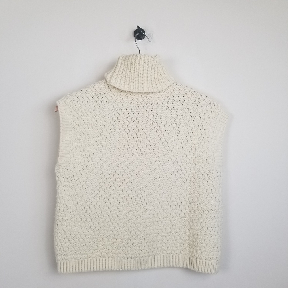 Madewell Textured Turtleneck Sweater Vest Size XS NWT - Picture 4 of 7